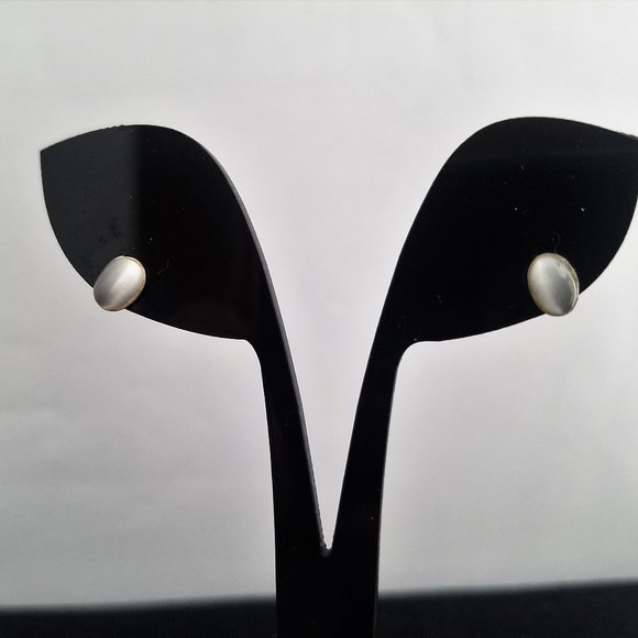 Last pair! STAR QUARTZ sterling silver EARRINGS new - Picture 1 of 9
